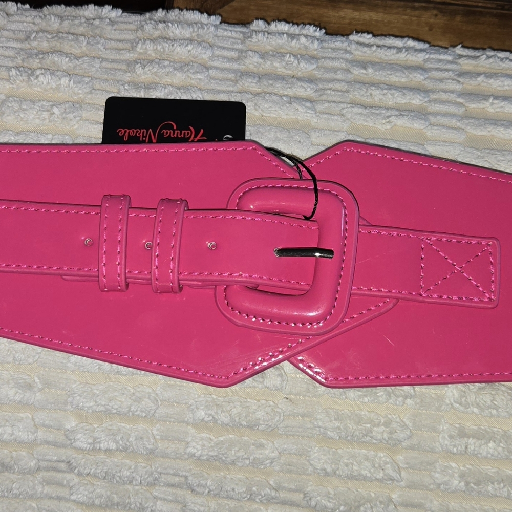 Plus Size HOT PINK Cinch Belt